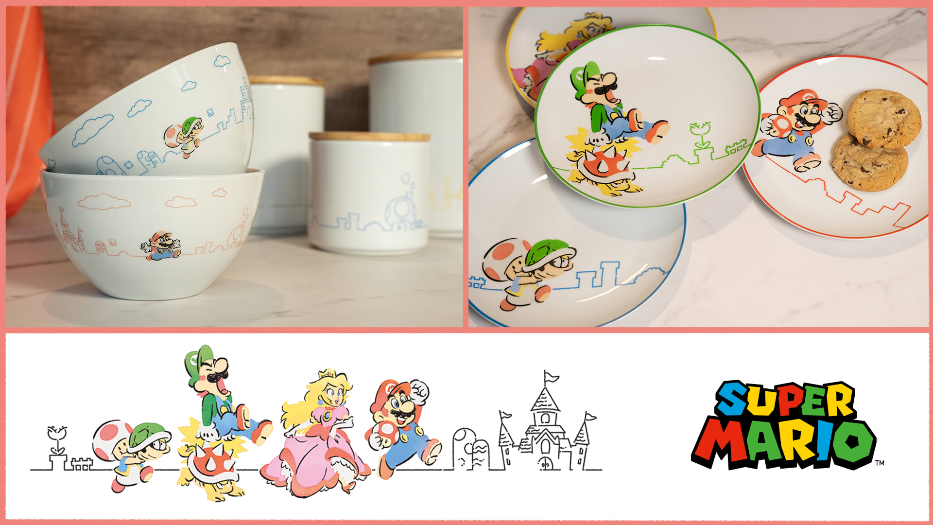Super Mario home collection ceramics